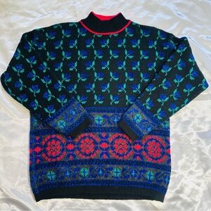 Vintage Tarazzia Pullover Sweater Womens M Wool Blend KnitRetro 90 spring easter